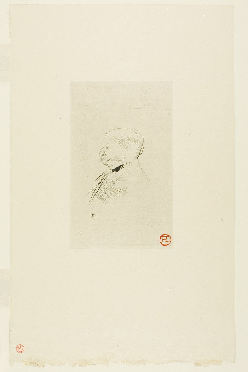 Portrét muže od Henri de Toulouse-Lautrec