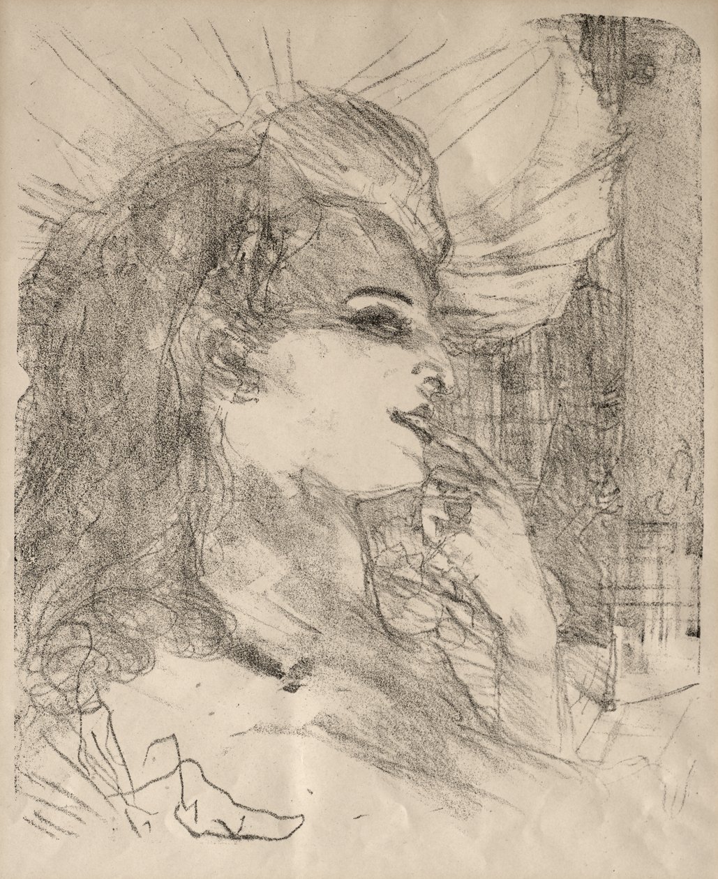 Portréty herců a hereček: Třináct litografií: Anna Held od Henri de Toulouse-Lautrec