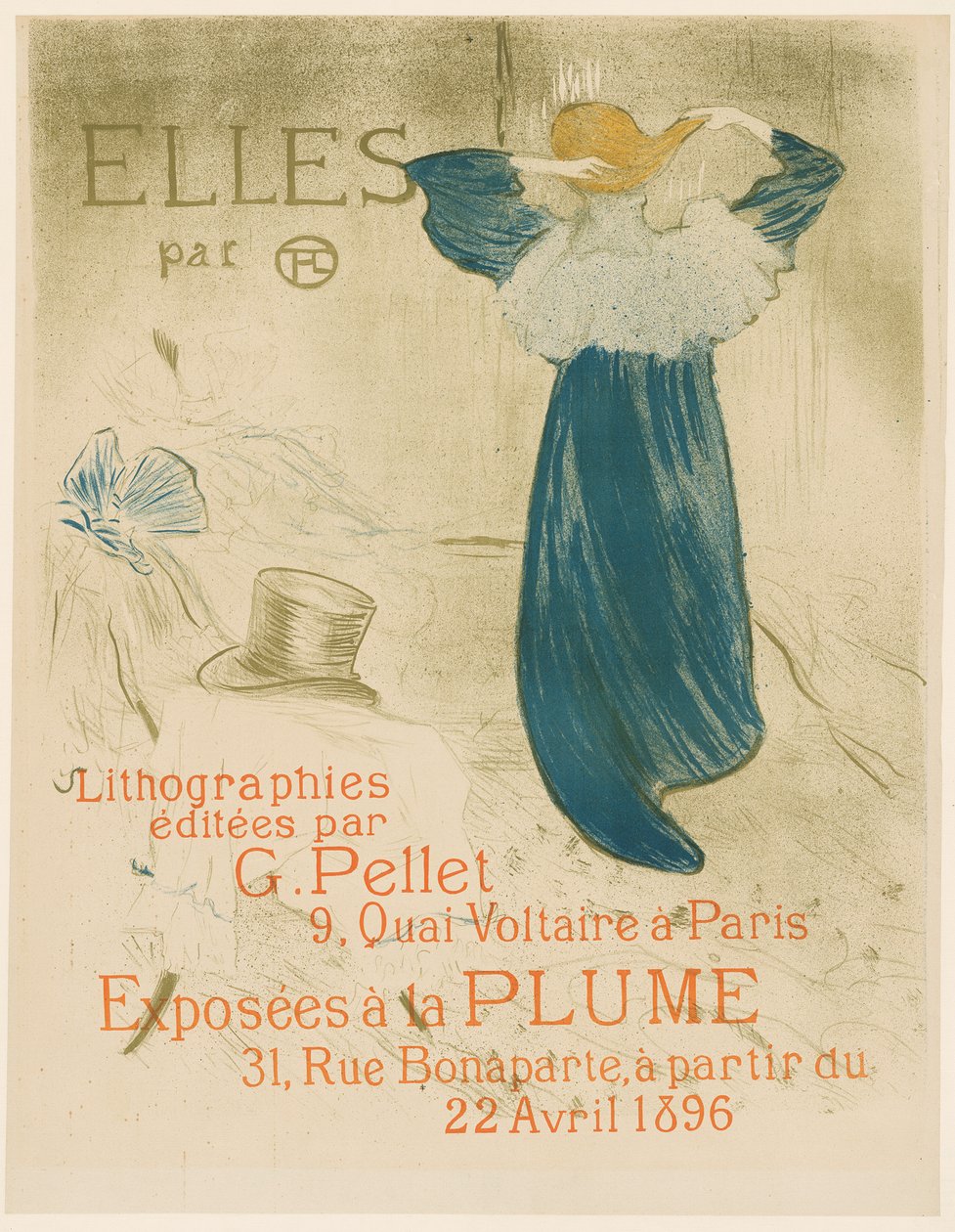 Plakát pro Elles od Henri de Toulouse-Lautrec