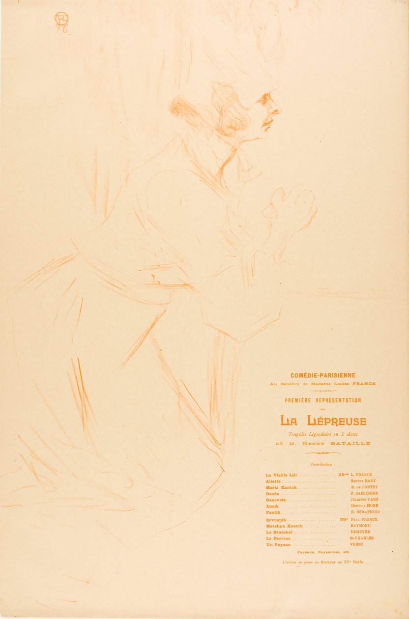 Program pro lepru od Henri de Toulouse-Lautrec