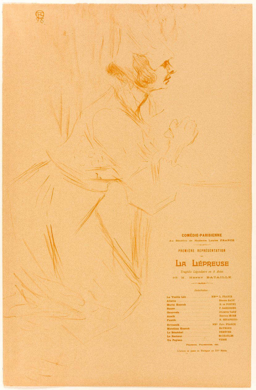 Program pro La Lépreuse od Henri de Toulouse-Lautrec