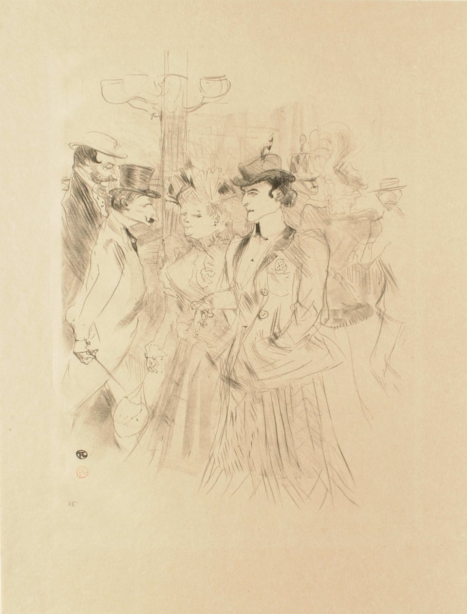 Procházka (Promenoir) od Henri de Toulouse-Lautrec