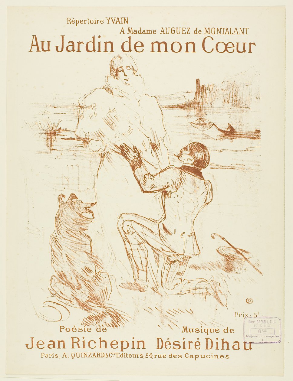 Návrh (první deska) od Henri de Toulouse-Lautrec
