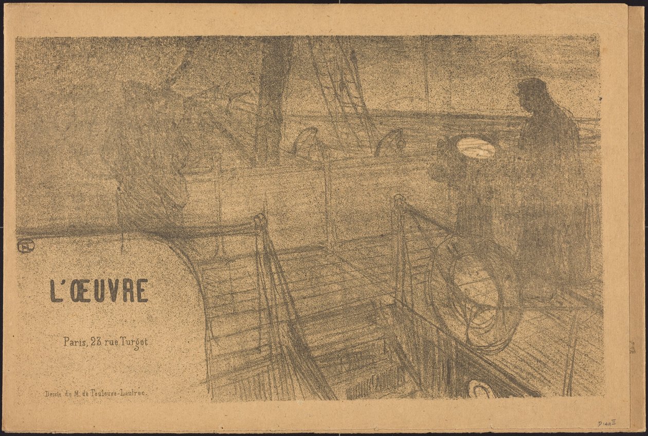 Prospekt Program díla od Henri de Toulouse-Lautrec