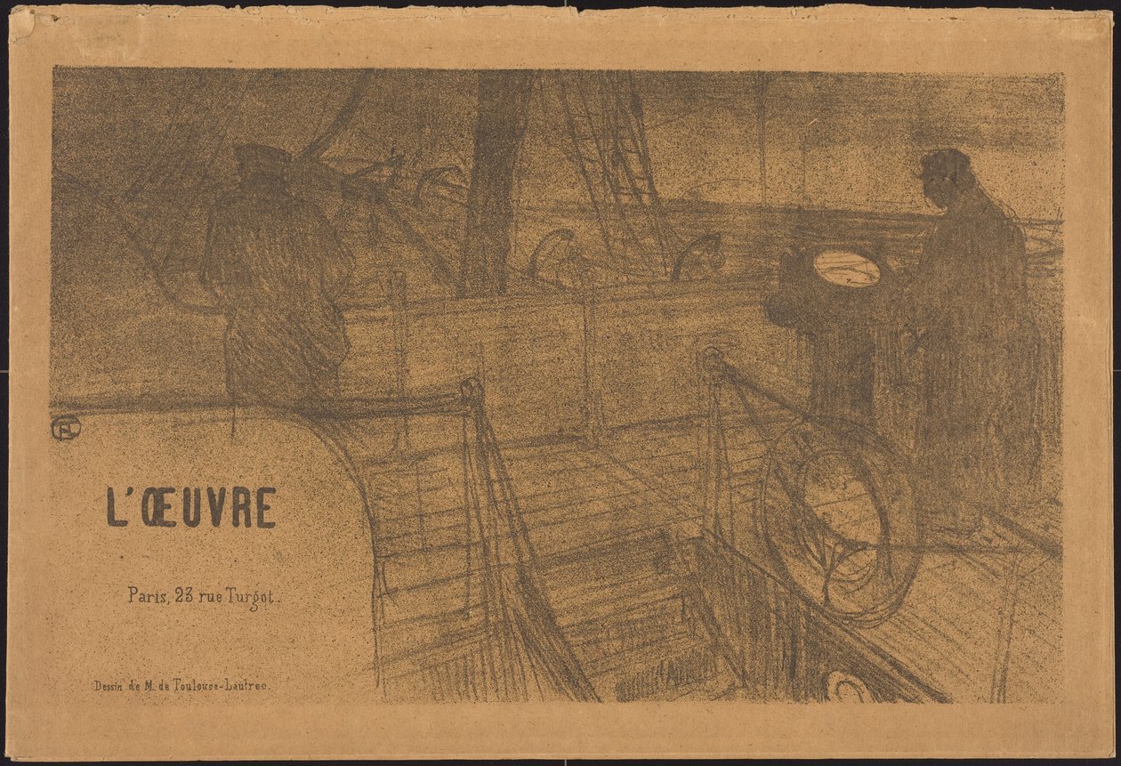 Prospekt Programm des Werks od Henri de Toulouse-Lautrec