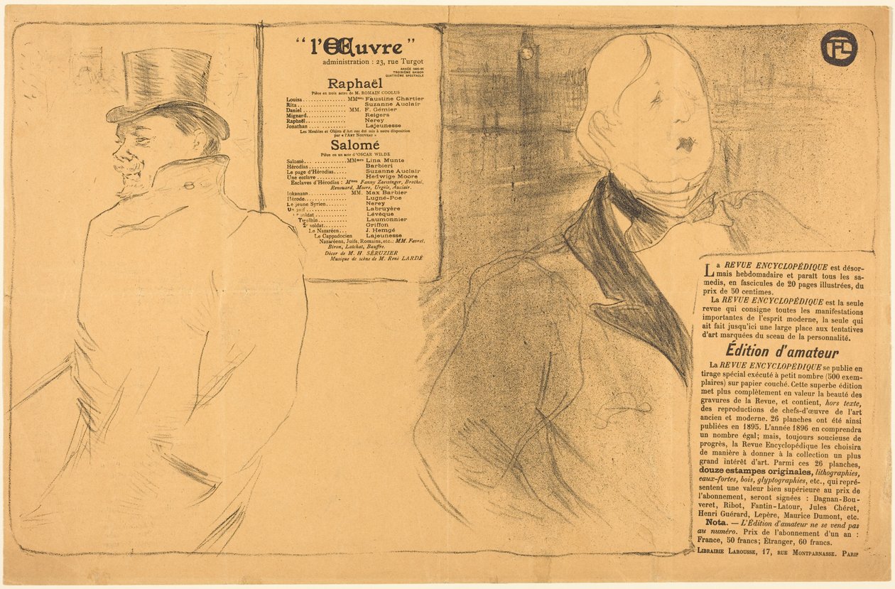 Raphael; Salome od Henri de Toulouse-Lautrec