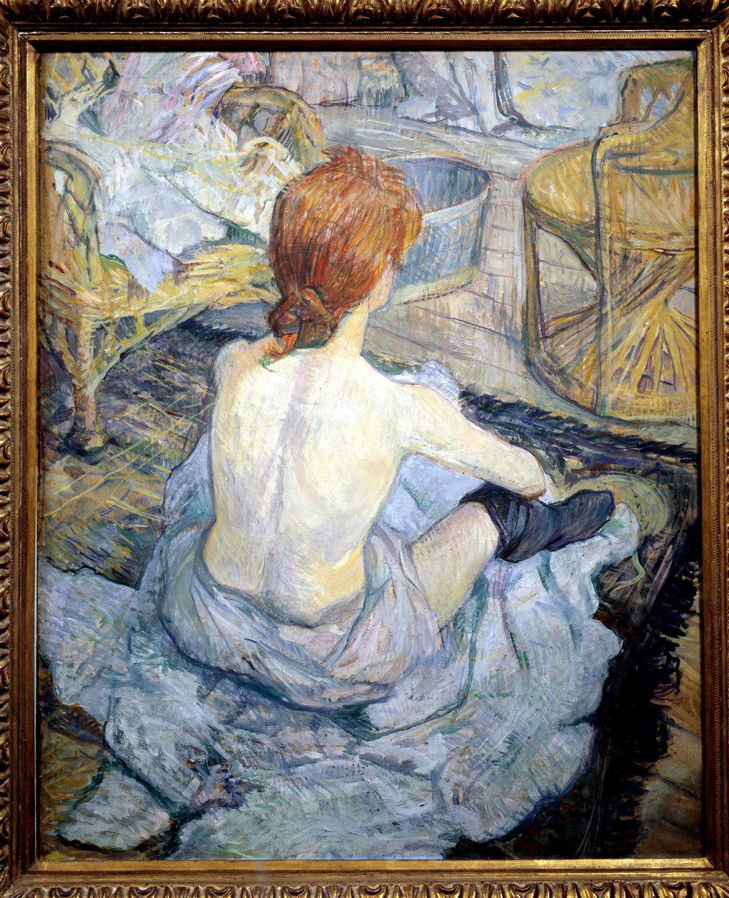 Zrzka (záchod). Obraz Henriho De Toulouse Lautreca (Toulouse-Lautrec od Henri de Toulouse Lautrec