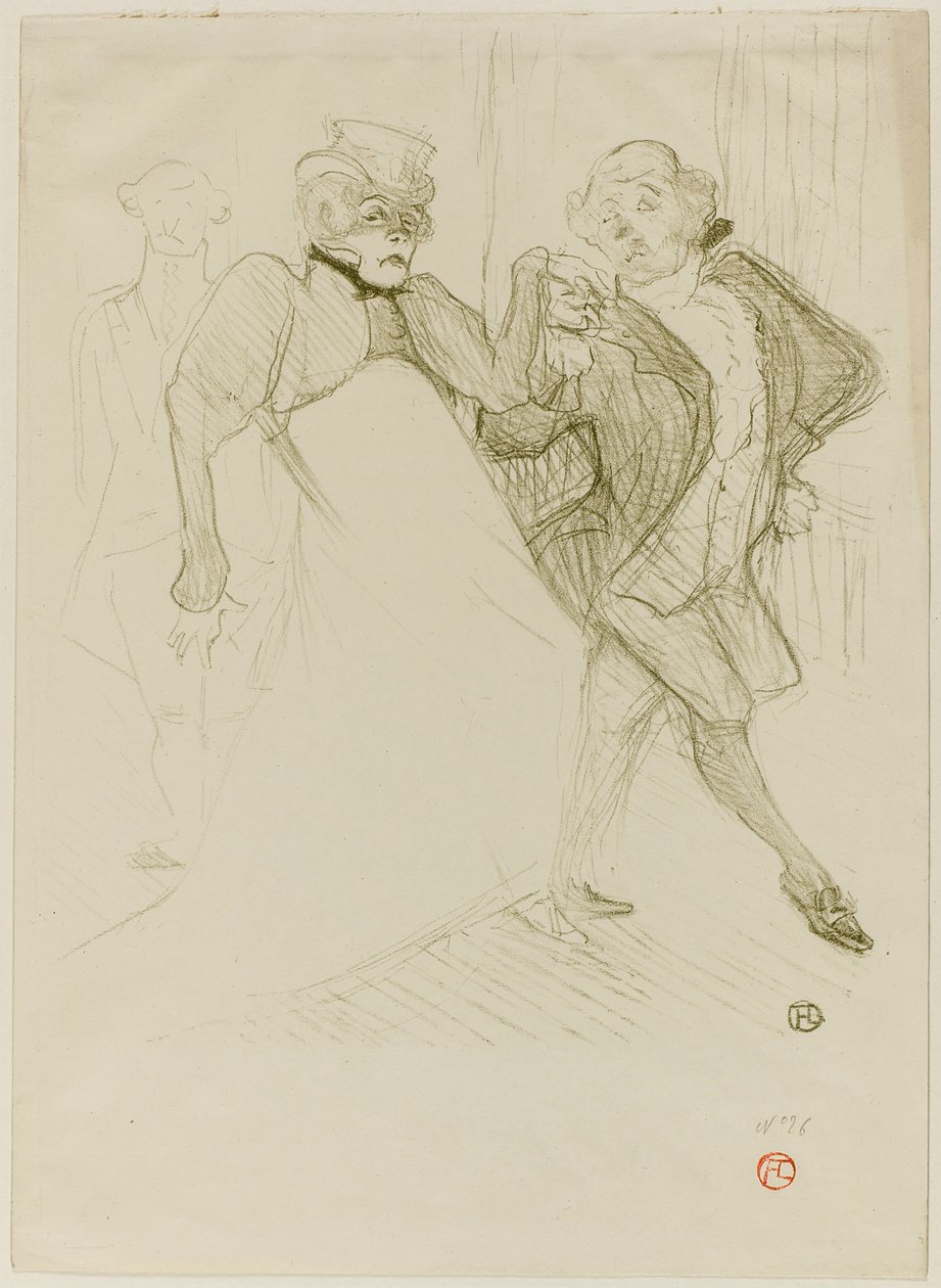 Réjane a Galipaux v Madame Sans-Gêne od Henri de Toulouse-Lautrec
