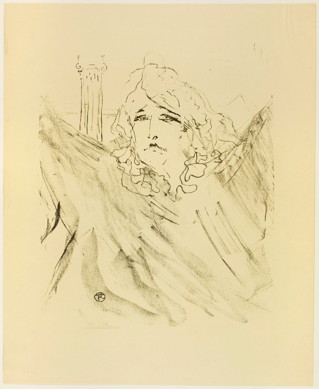 Sarah Bernhardt, z Treize Lithographies od Henri de Toulouse-Lautrec