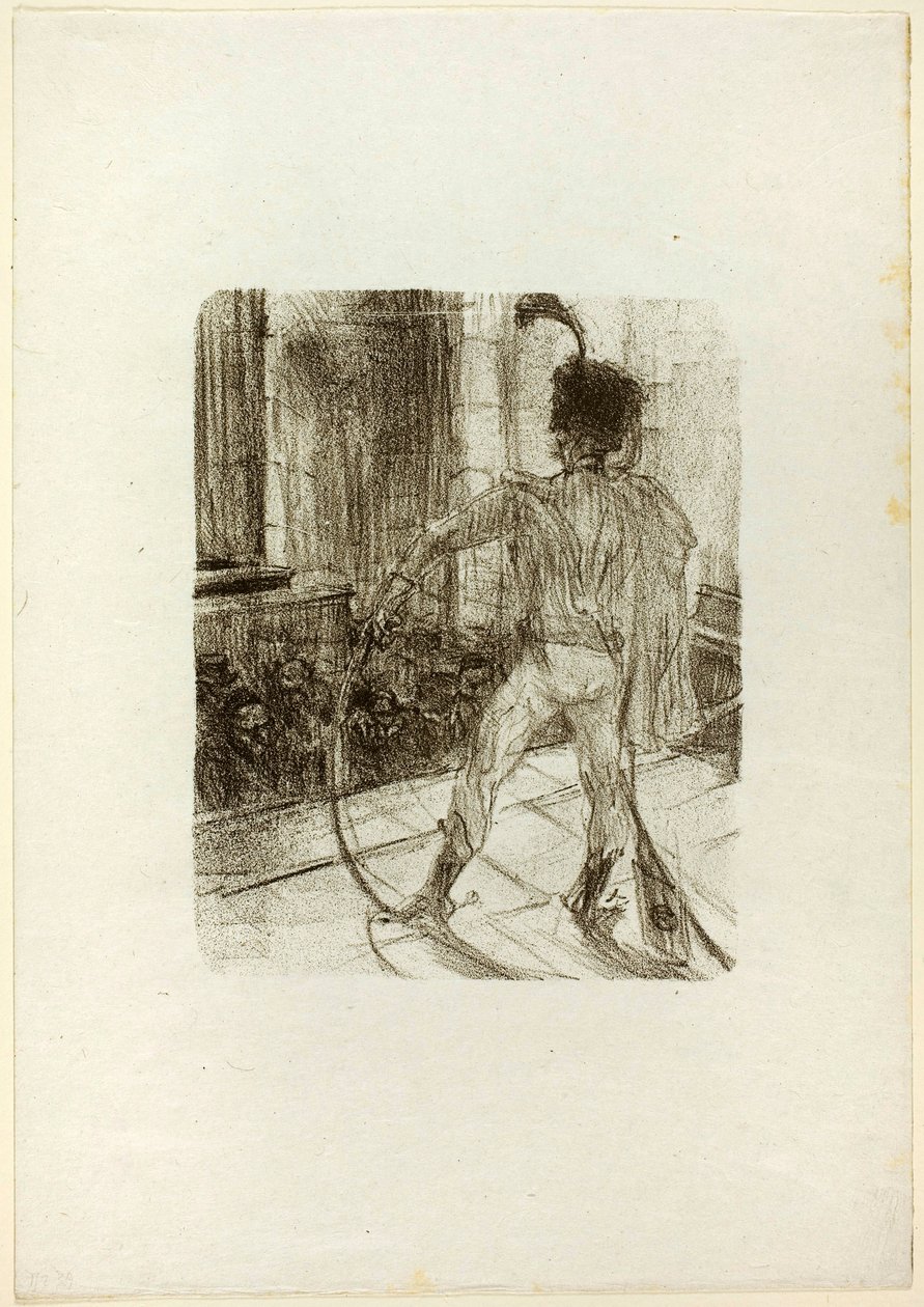 Schlomé Fuss v synagoze, z Au Pied du Sinaï od Henri de Toulouse-Lautrec