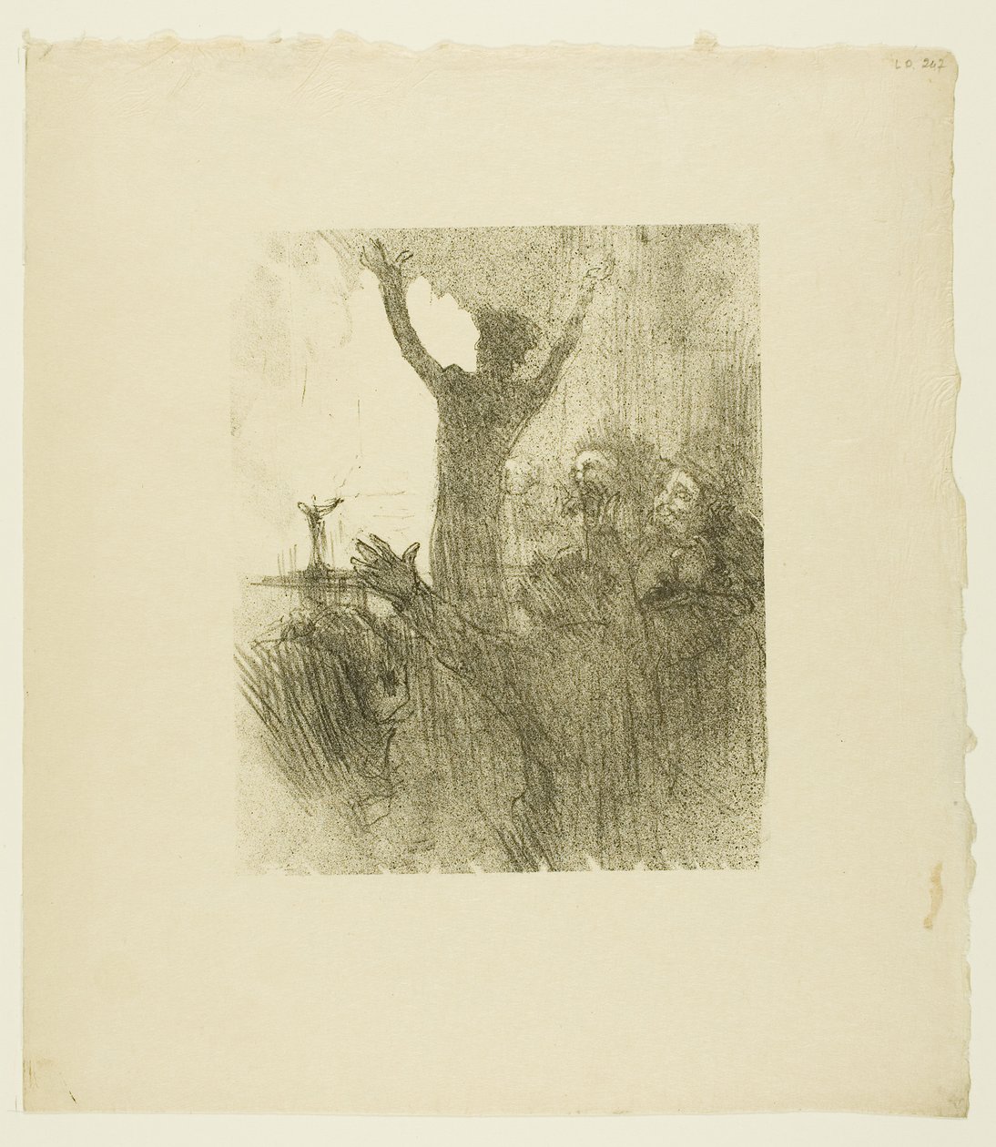 Schlomé Fuss v synagoze, z Au Pied du Sinaï od Henri de Toulouse-Lautrec