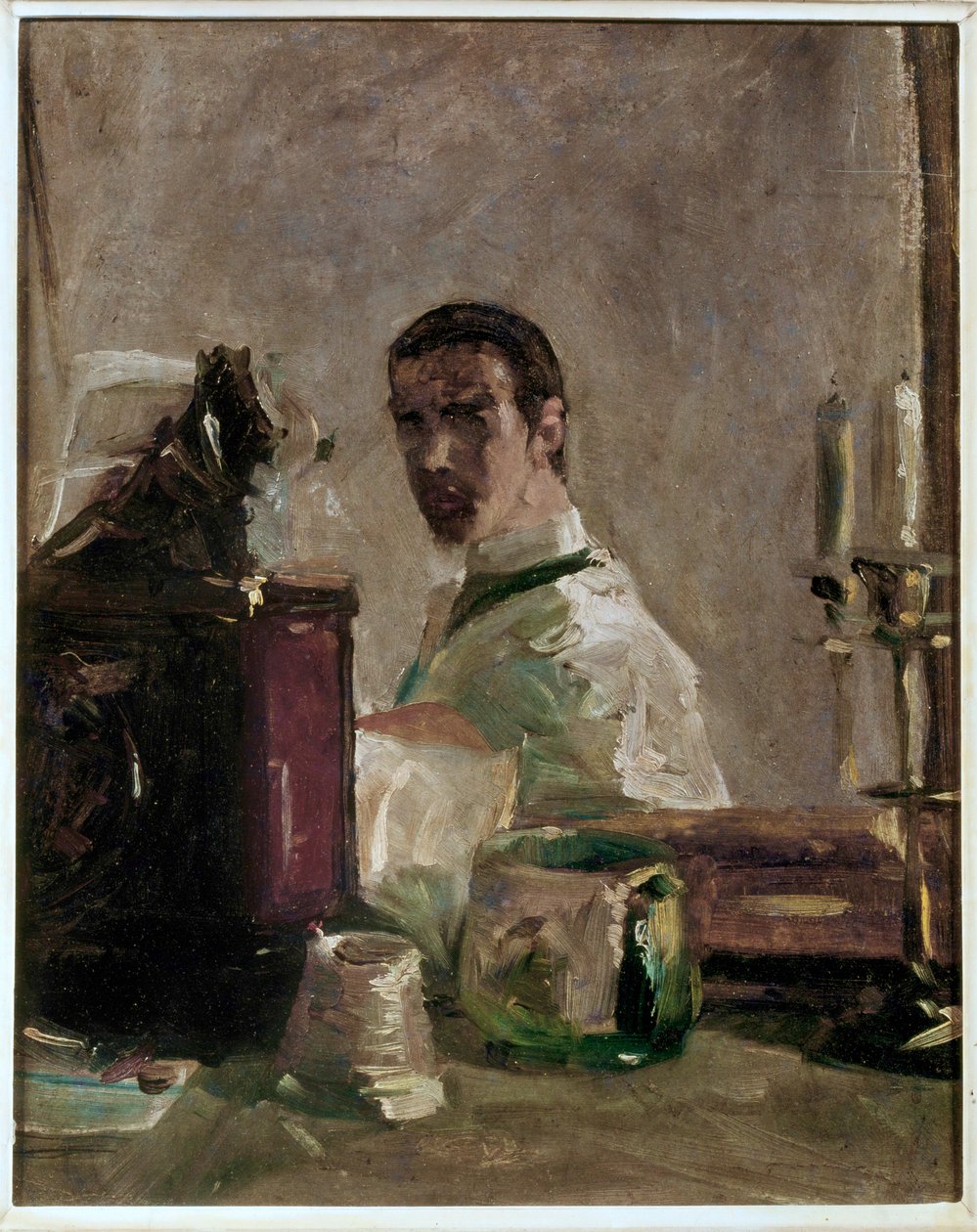 Autoportrét (malba na plátně) od Henri de Toulouse-Lautrec