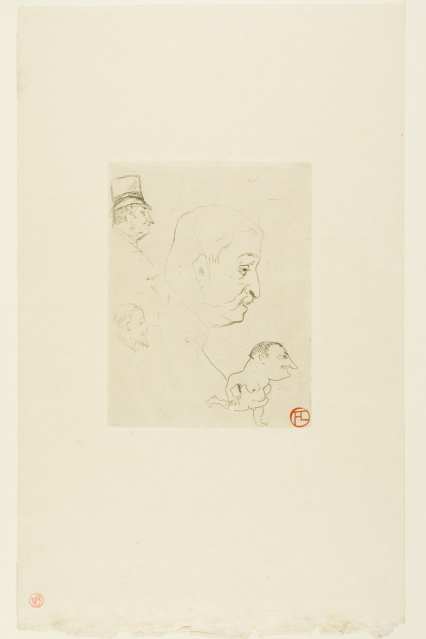 Skica od Henri de Toulouse-Lautrec
