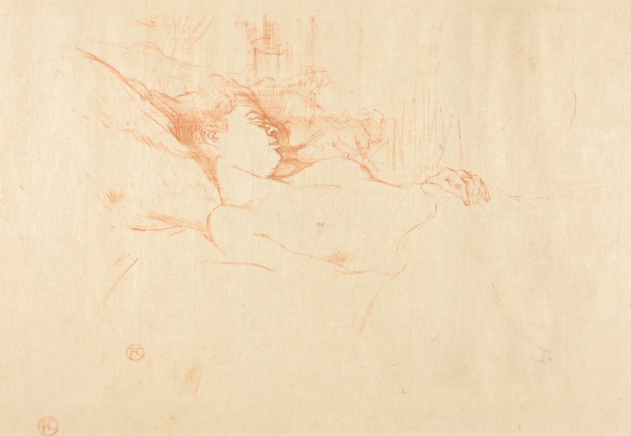 Spánek od Henri de Toulouse-Lautrec