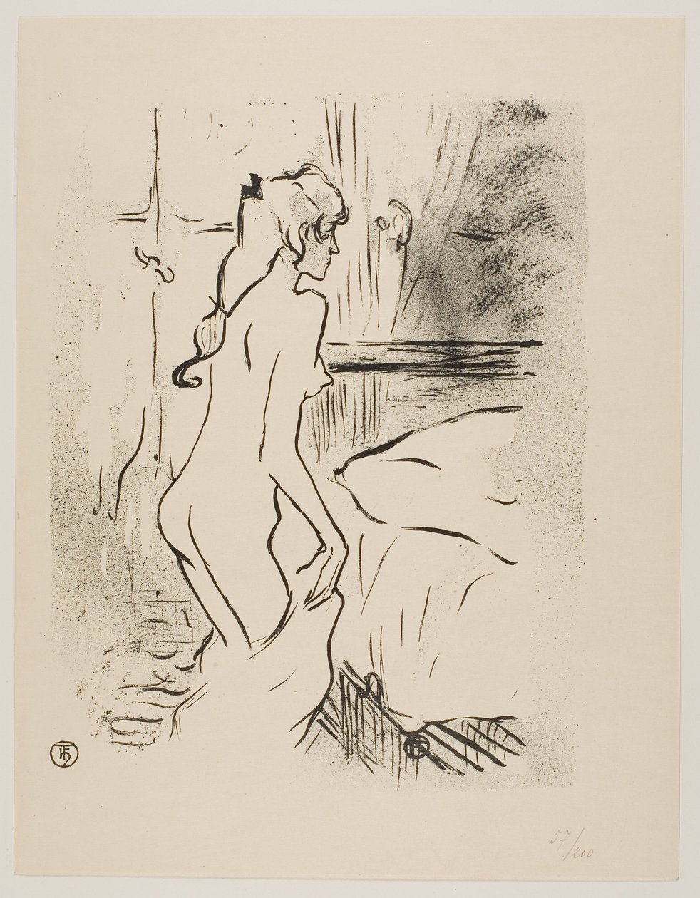 Studie ženy od Henri de Toulouse-Lautrec
