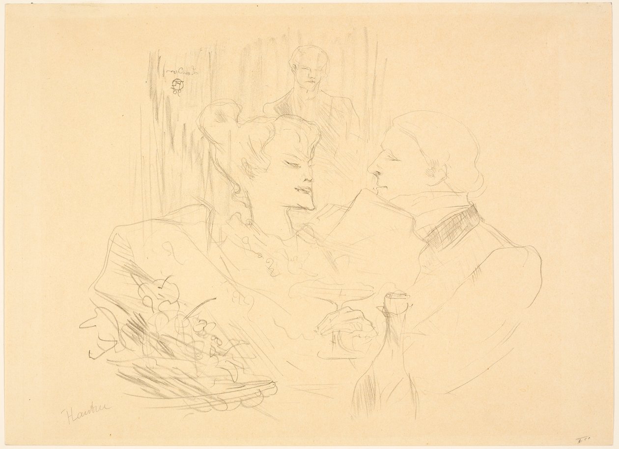 Večeře v Londýně od Henri de Toulouse-Lautrec