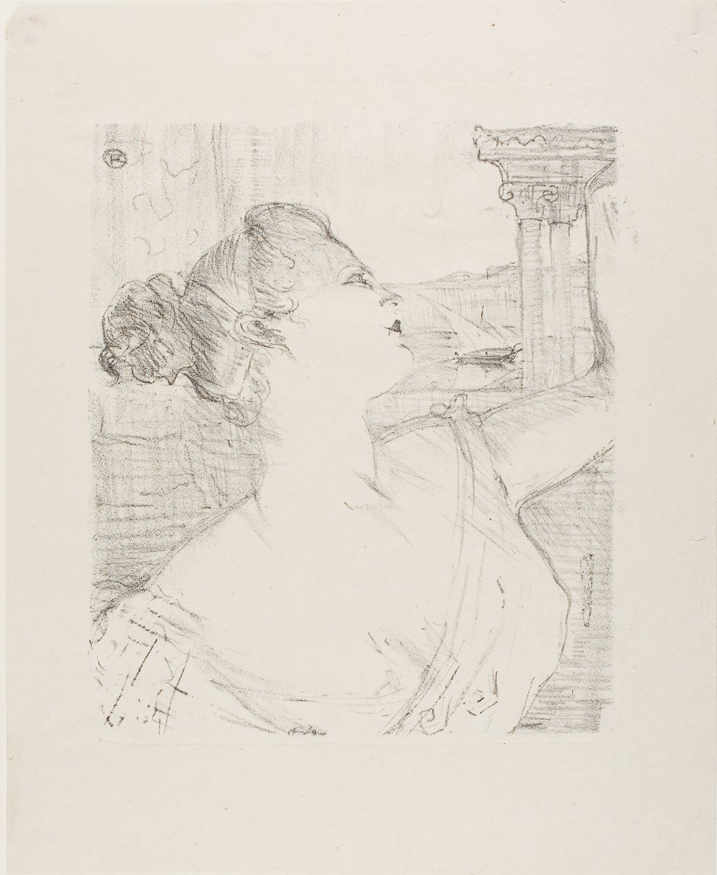 Sybil Sandersonová, od Treize Lithographies od Henri de Toulouse-Lautrec