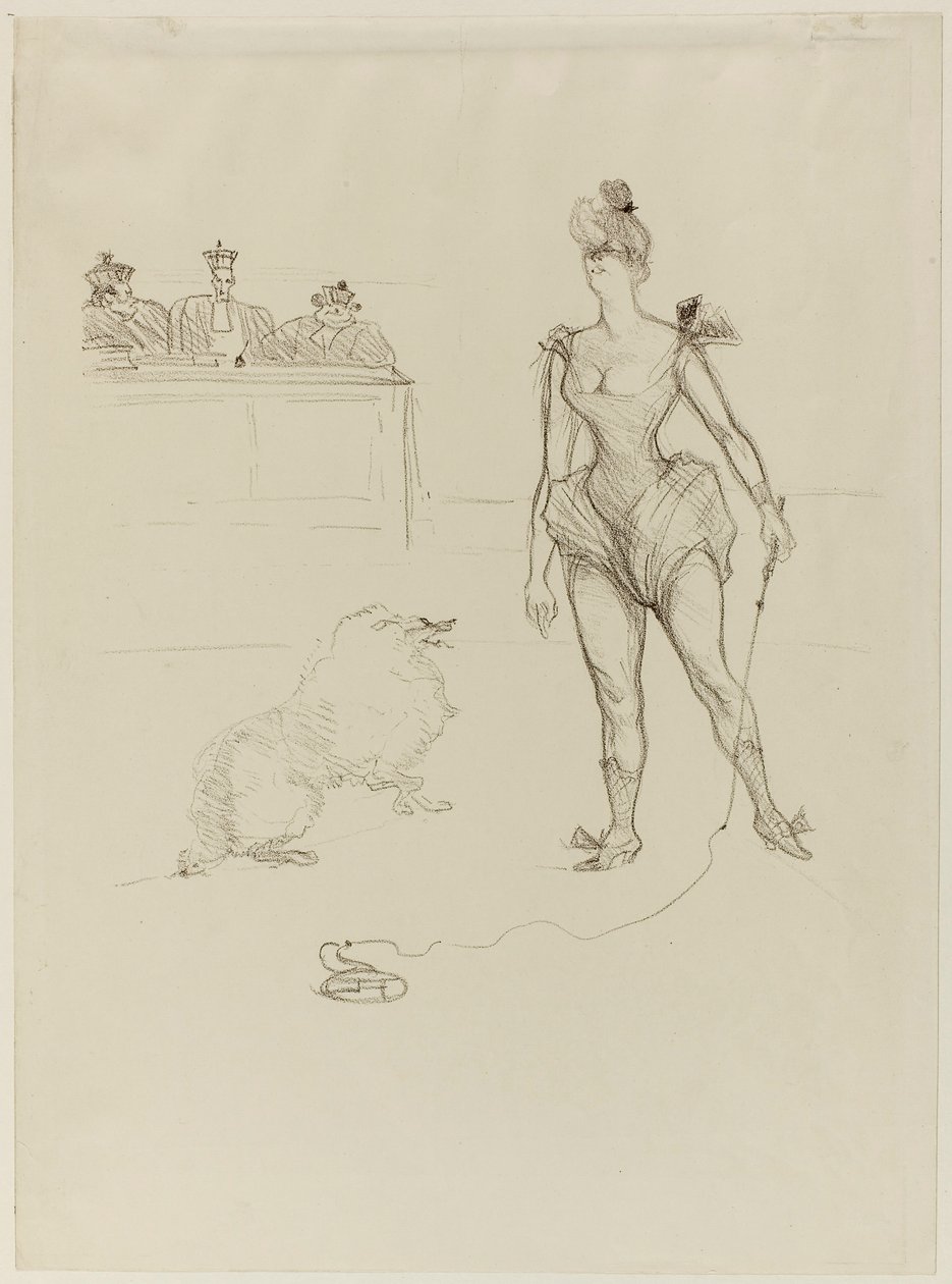 Krotitel zvířat před Tribunálem od Henri de Toulouse-Lautrec