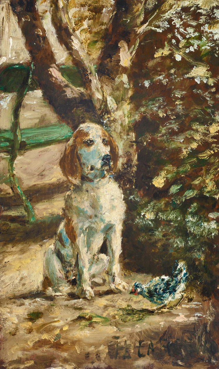 Umělcův pes Flèche od Henri de Toulouse-Lautrec