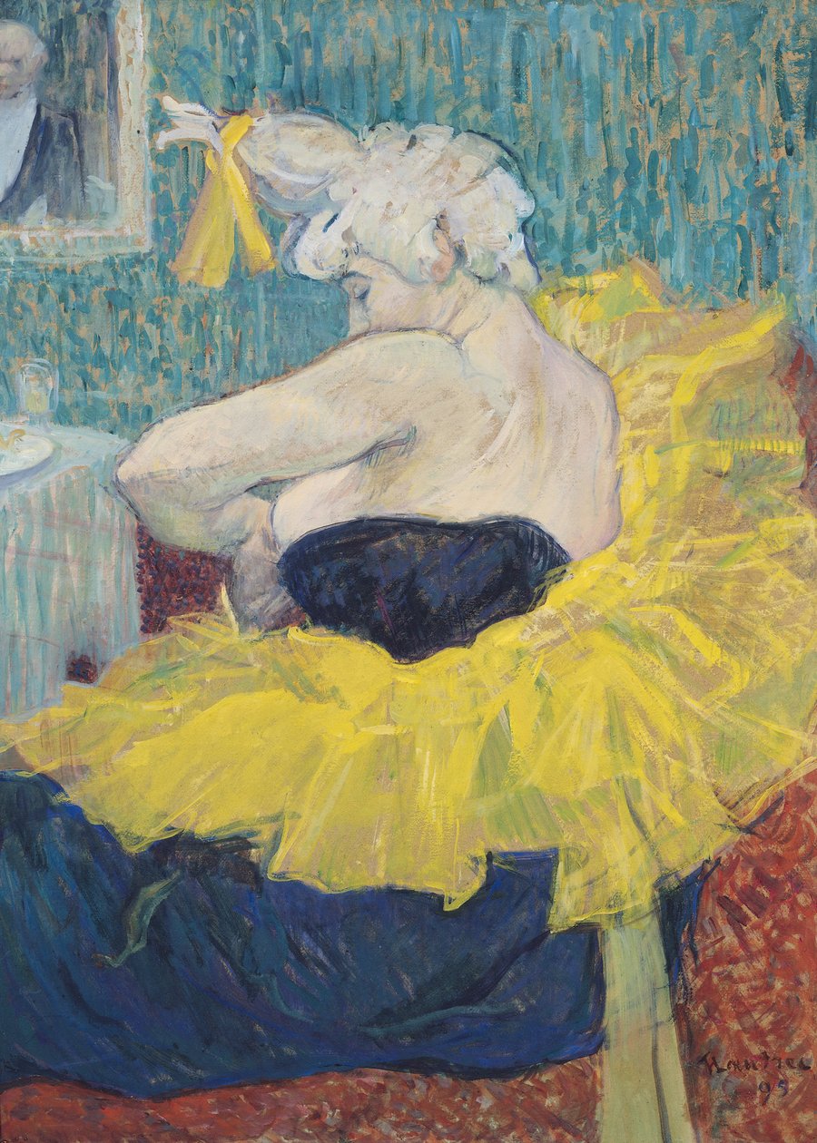 Clowness Cha-U-Kao v Tutu od Henri de Toulouse Lautrec