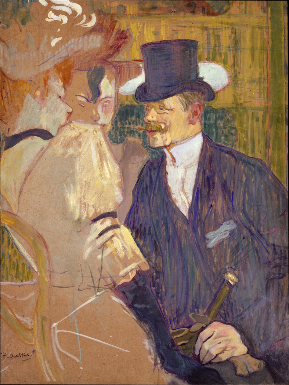 Angličan (William Tom Warrener, 1861-1934) v Moulin Rouge od Henri de Toulouse-Lautrec