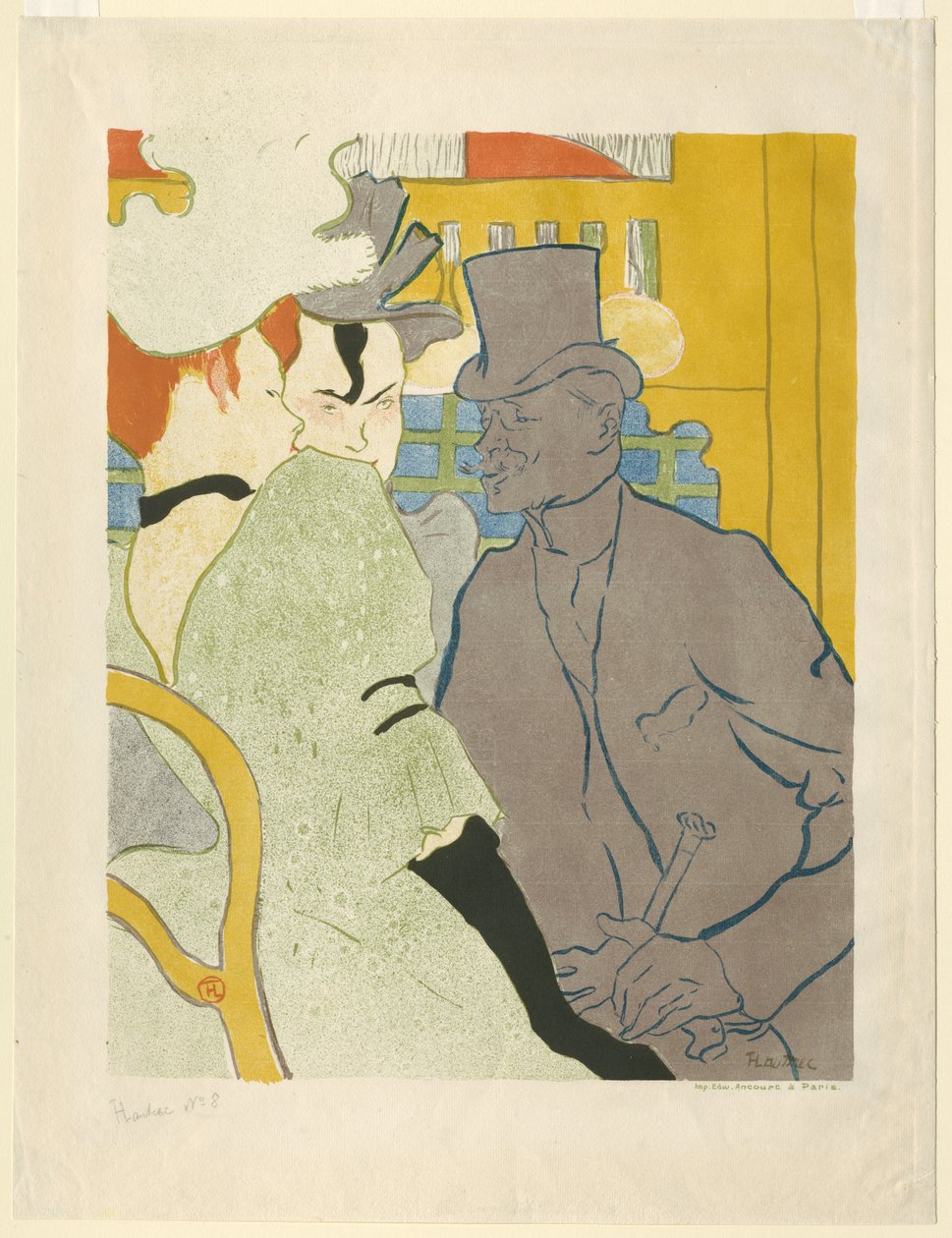 Angličan v Moulin Rouge od Henri de Toulouse-Lautrec