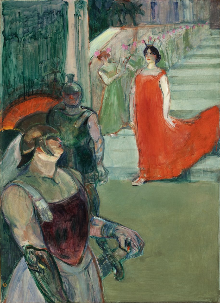Opera "Messalina" v Bordeaux od Henri de Toulouse-Lautrec