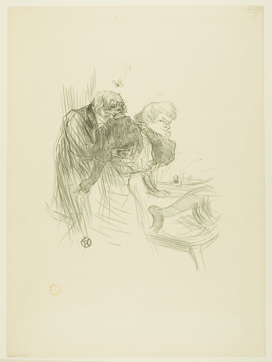 Modlitba polských Židů z Au Pied du Sinaï od Henri de Toulouse-Lautrec