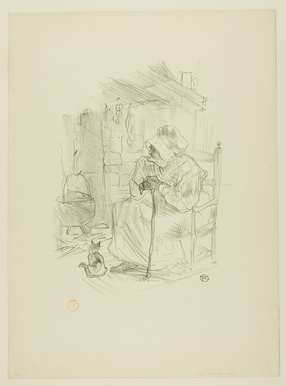 Tajemství, z Mélodies de Désiré Dihau od Henri de Toulouse-Lautrec