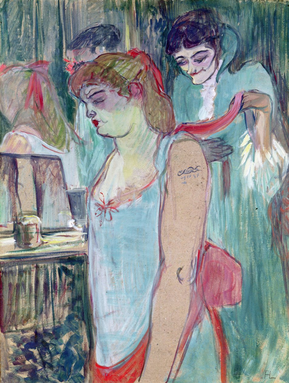 Potetovaná žena nebo záchod od Henri de Toulouse Lautrec