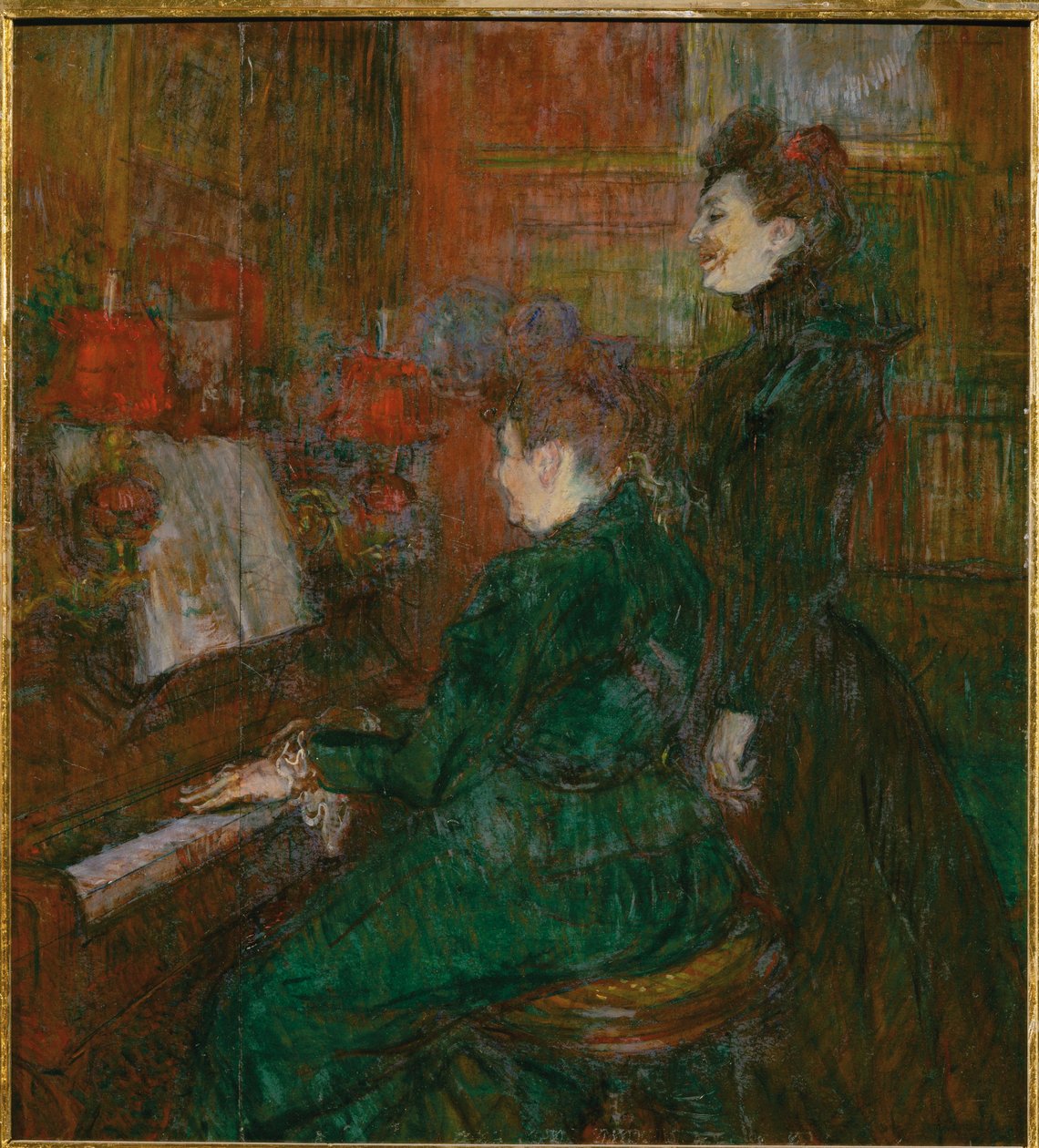 Lekce zpěvu od Henri de Toulouse-Lautrec
