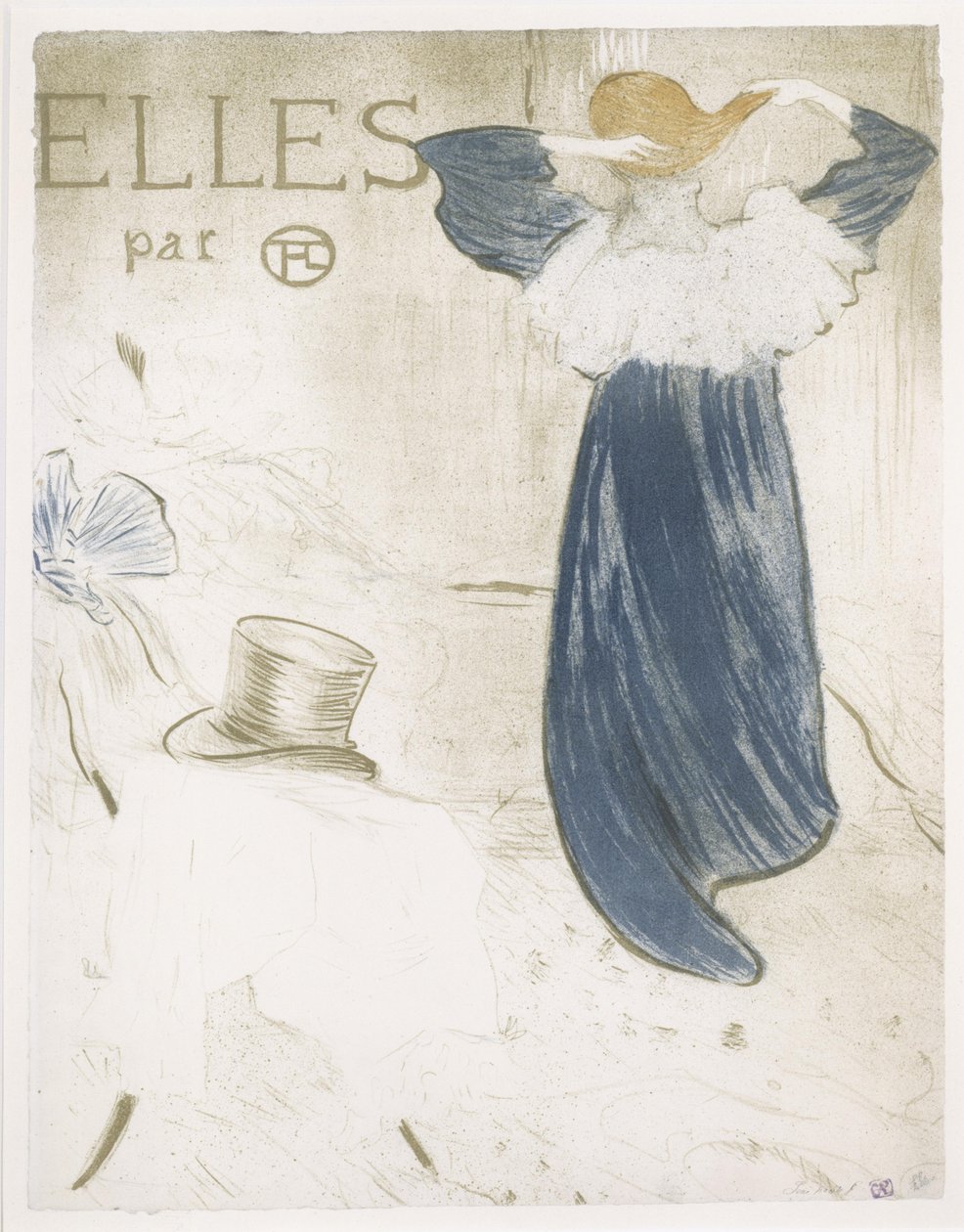 Titulní strana série „Elles“ od Henri de Toulouse-Lautrec