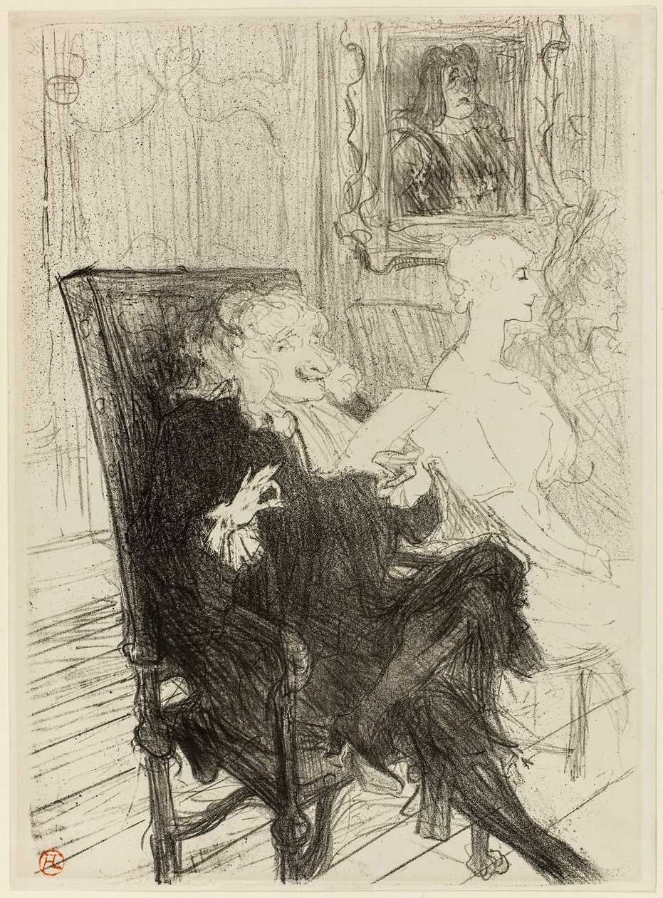 Truffier a Moreno, v Učené ženy od Henri de Toulouse-Lautrec