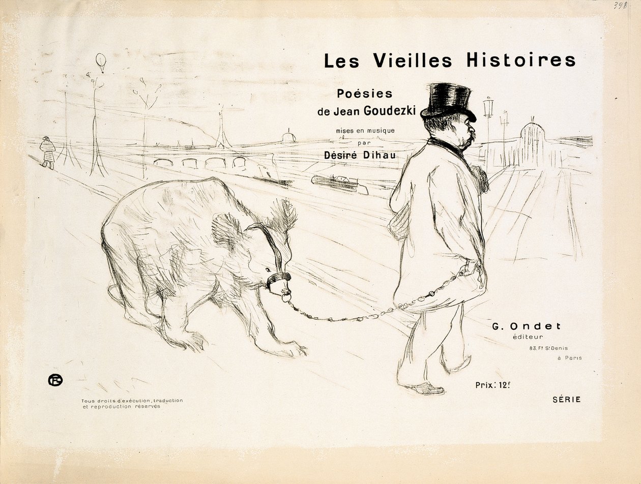 Obálka knihy „Les Vieilles Histoires“ od Henri de Toulouse-Lautrec
