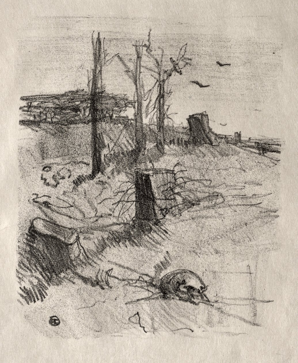 Hřbitov v Haliči od Henri de Toulouse-Lautrec