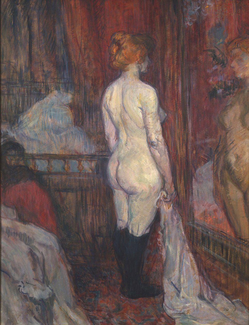 Žena před zrcadlem od Henri de Toulouse Lautrec