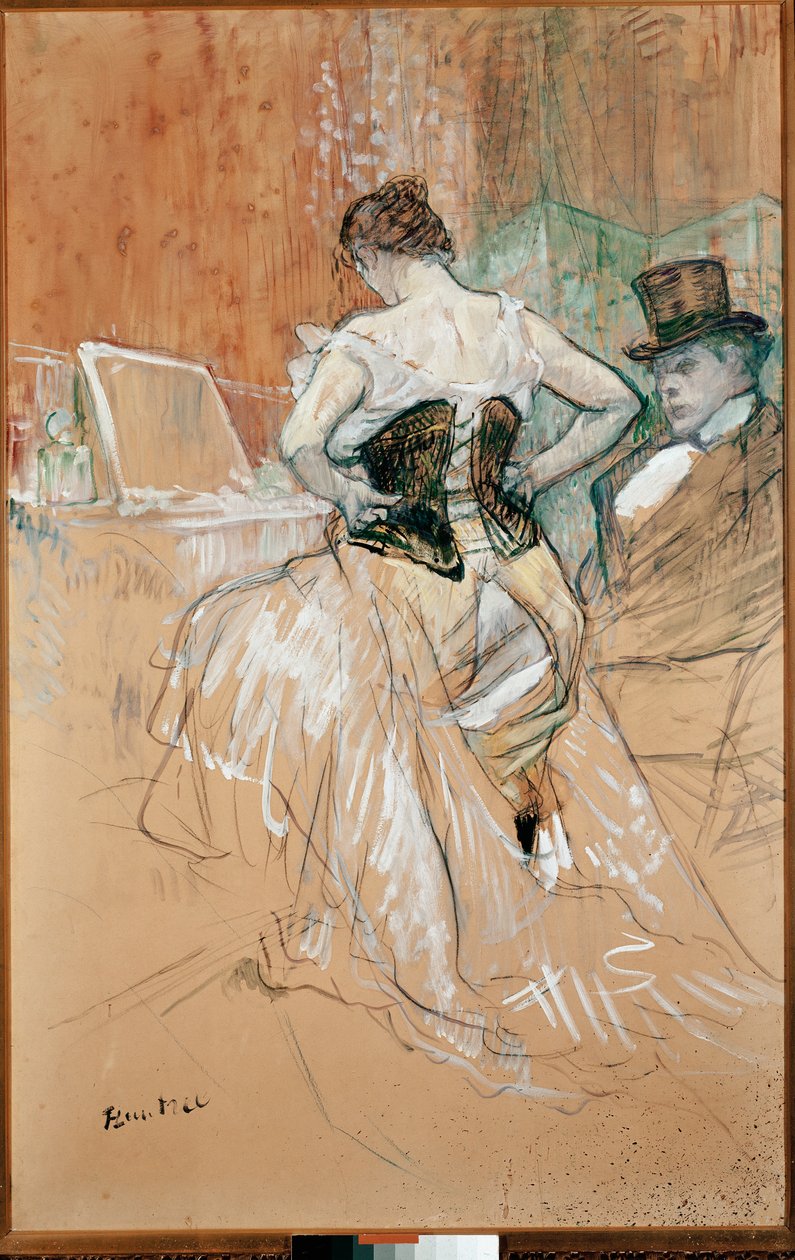 Žena v korzetu od Henri de Toulouse Lautrec
