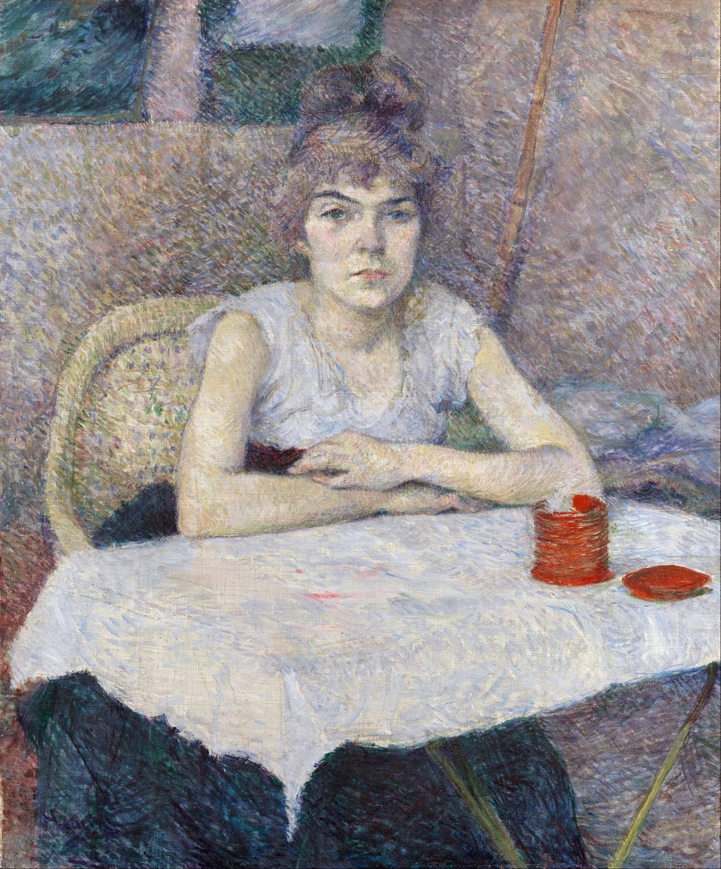 Mladá žena u stolu od Henri de Toulouse Lautrec