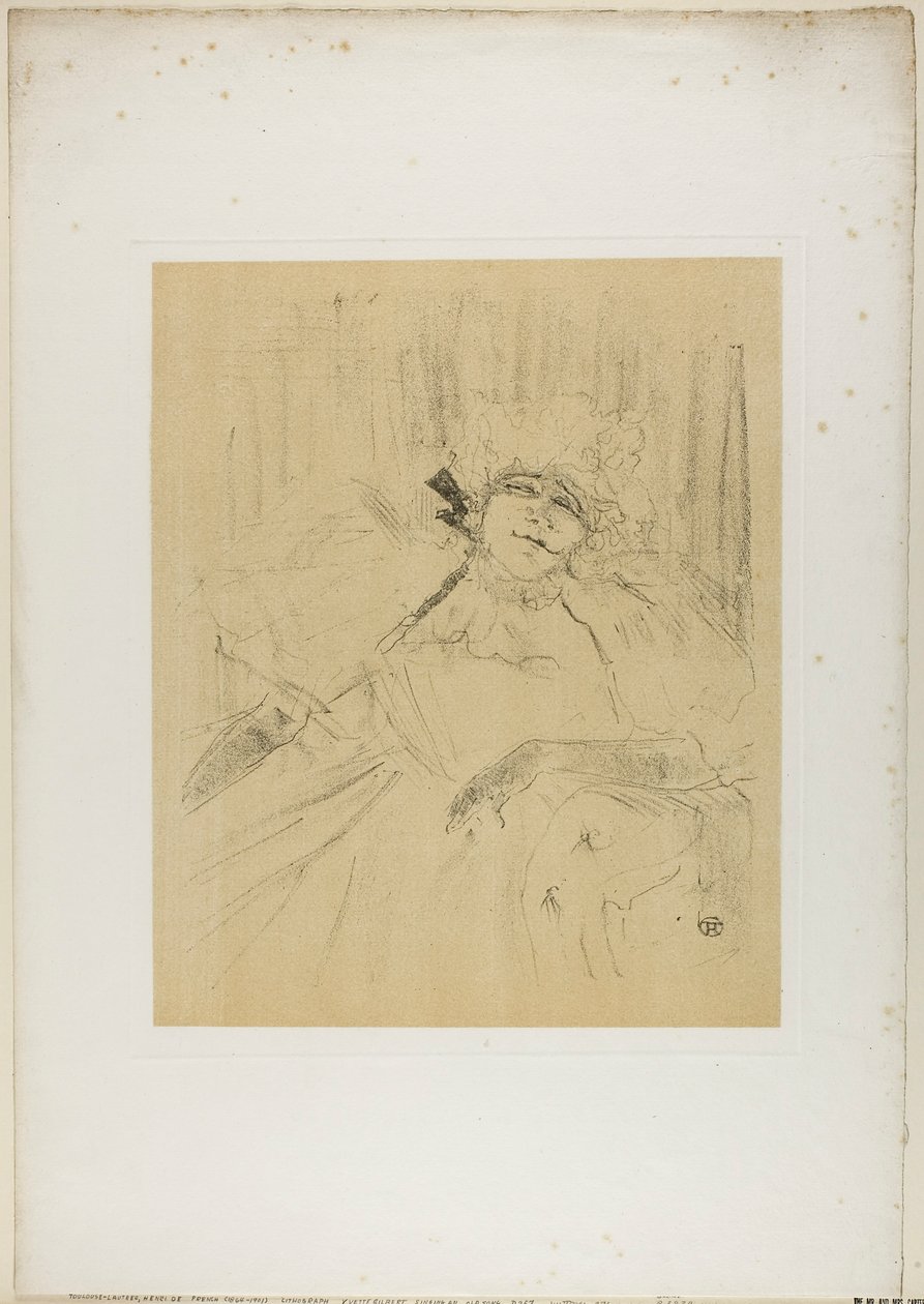 Yvette Guilbert-Stará píseň, od Yvette Guilbert od Henri de Toulouse-Lautrec