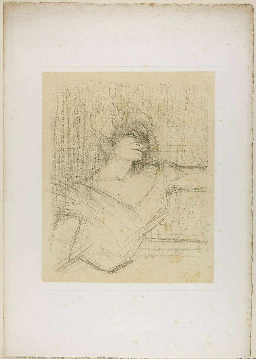 Yvette Guilbert – V lepidle, od Yvette Guilbert od Henri de Toulouse-Lautrec