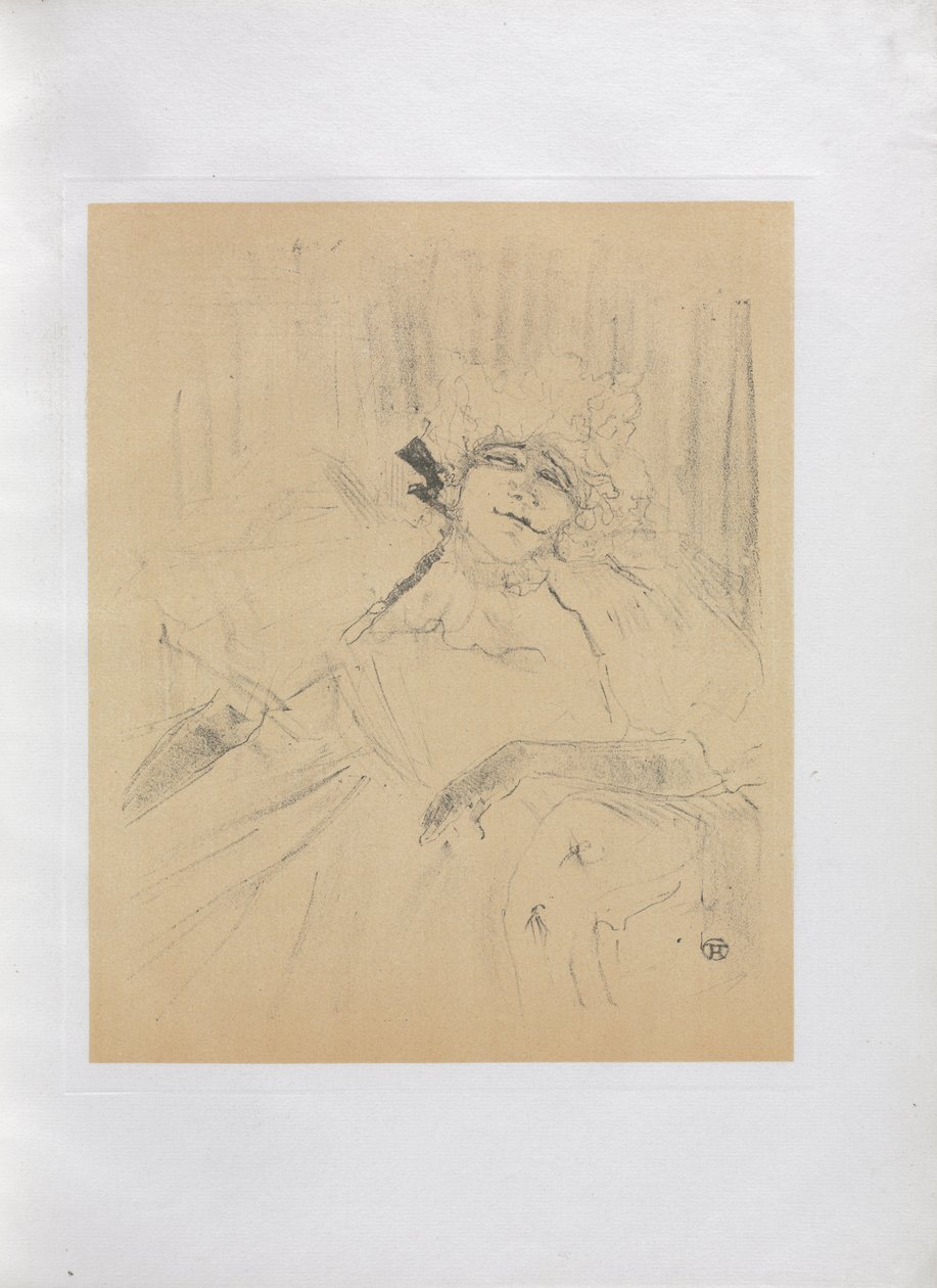 Yvette Guilbert-Anglická série: Stará píseň od Henri de Toulouse-Lautrec