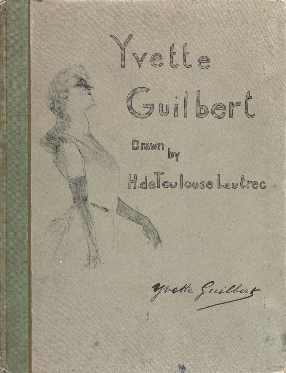 Yvette Guilbert-Anglická řada: Obálka od Henri de Toulouse-Lautrec