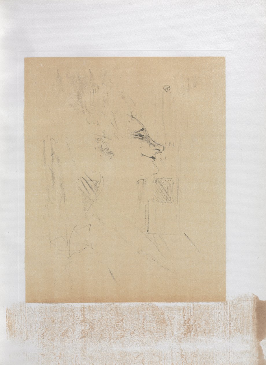 Yvette Guilbert-anglická série: Soularde od Henri de Toulouse-Lautrec