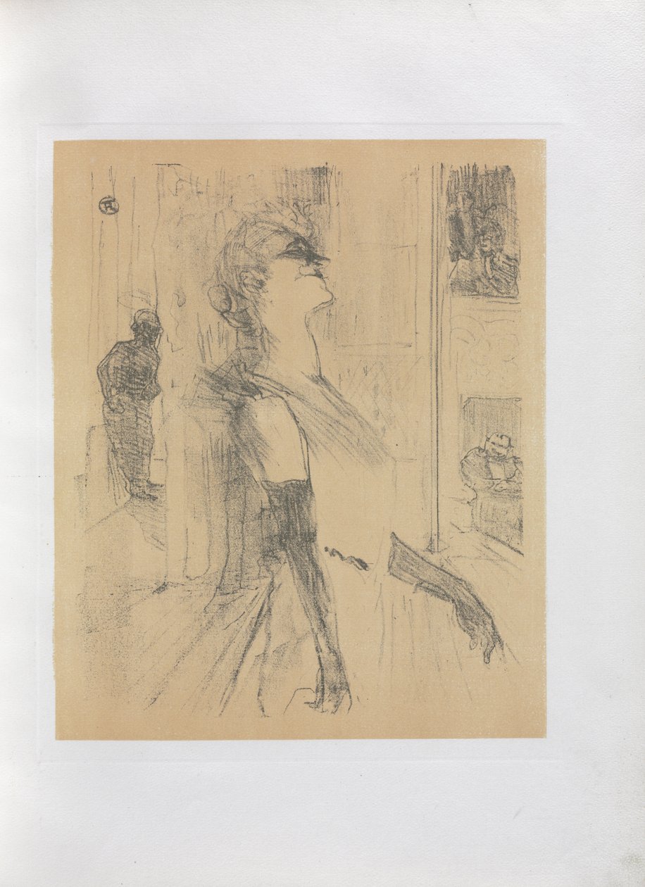 Yvette Guilbert-anglický seriál: Na scéně od Henri de Toulouse-Lautrec