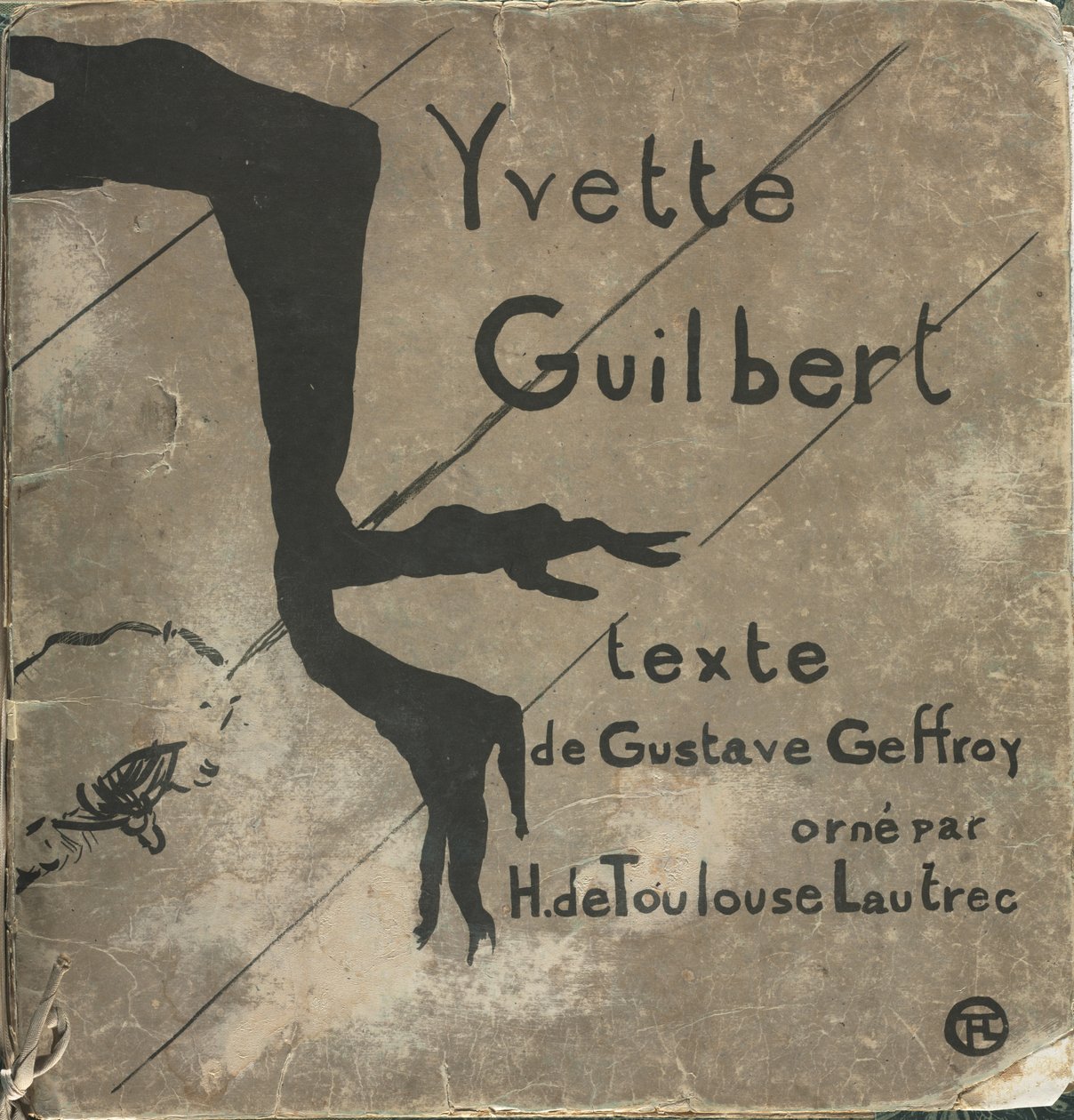 Yvette Guilbert-Francouzská série: Obálka od Henri de Toulouse-Lautrec