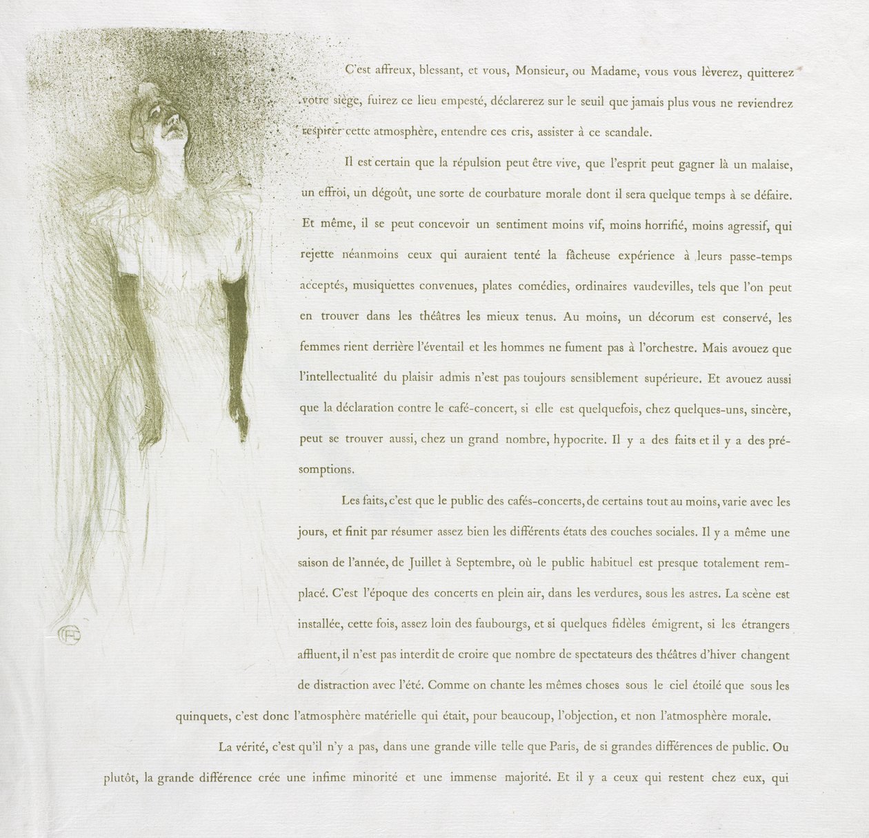Yvette Guilbert-Francouzská řada: č. 3 od Henri de Toulouse-Lautrec