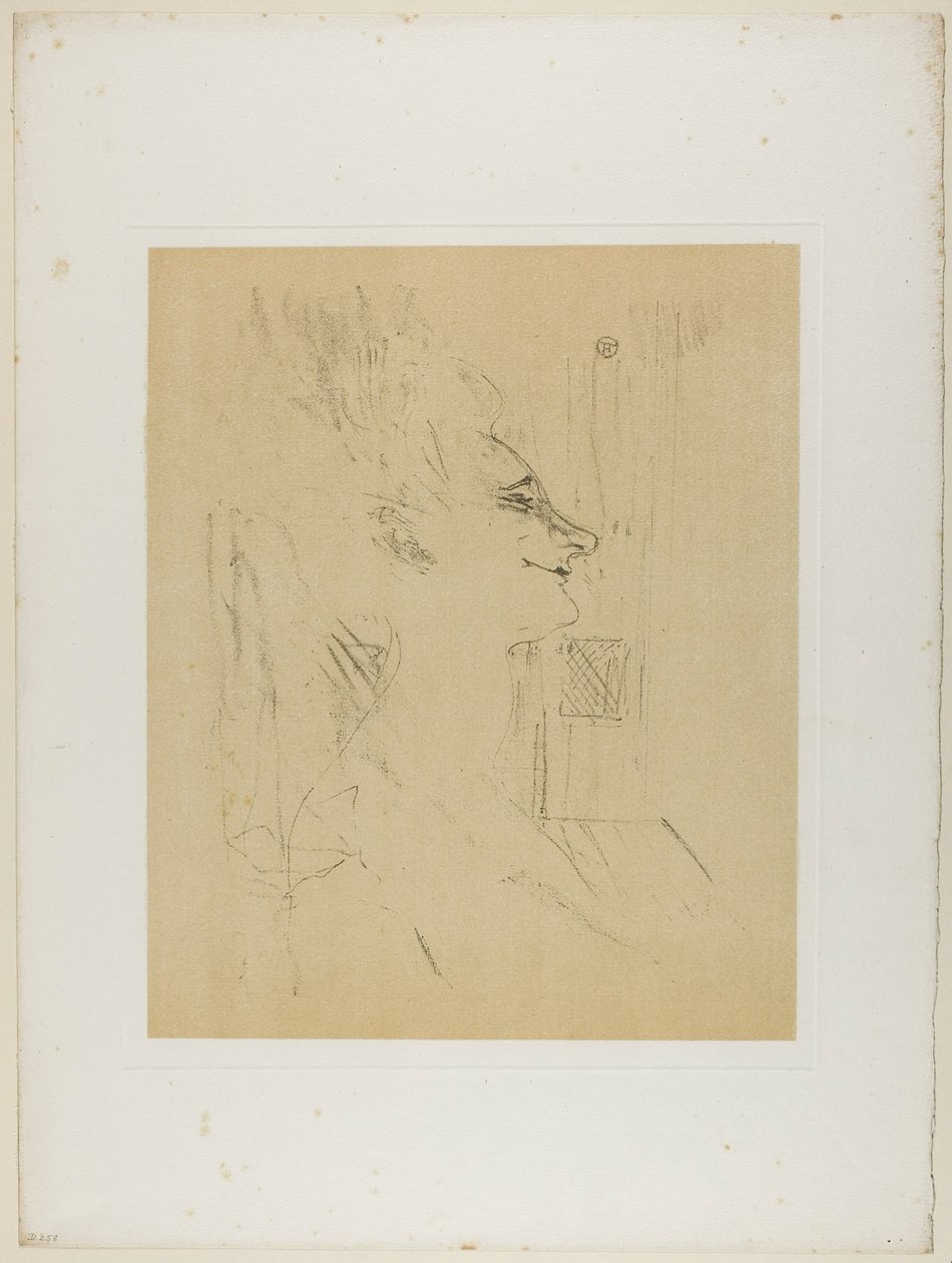 Yvette Guilbert-Soularde, od Yvette Guilbert od Henri de Toulouse-Lautrec