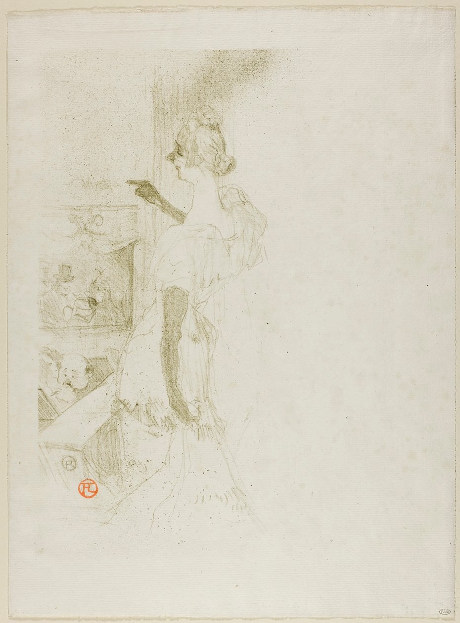 Yvetta Guilbertová od Henri de Toulouse-Lautrec