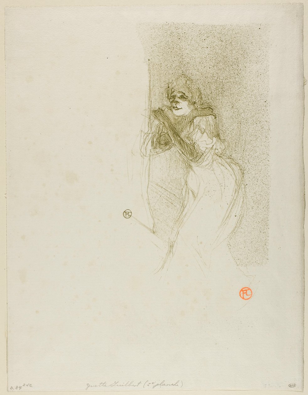 Yvetta Guilbertová od Henri de Toulouse-Lautrec
