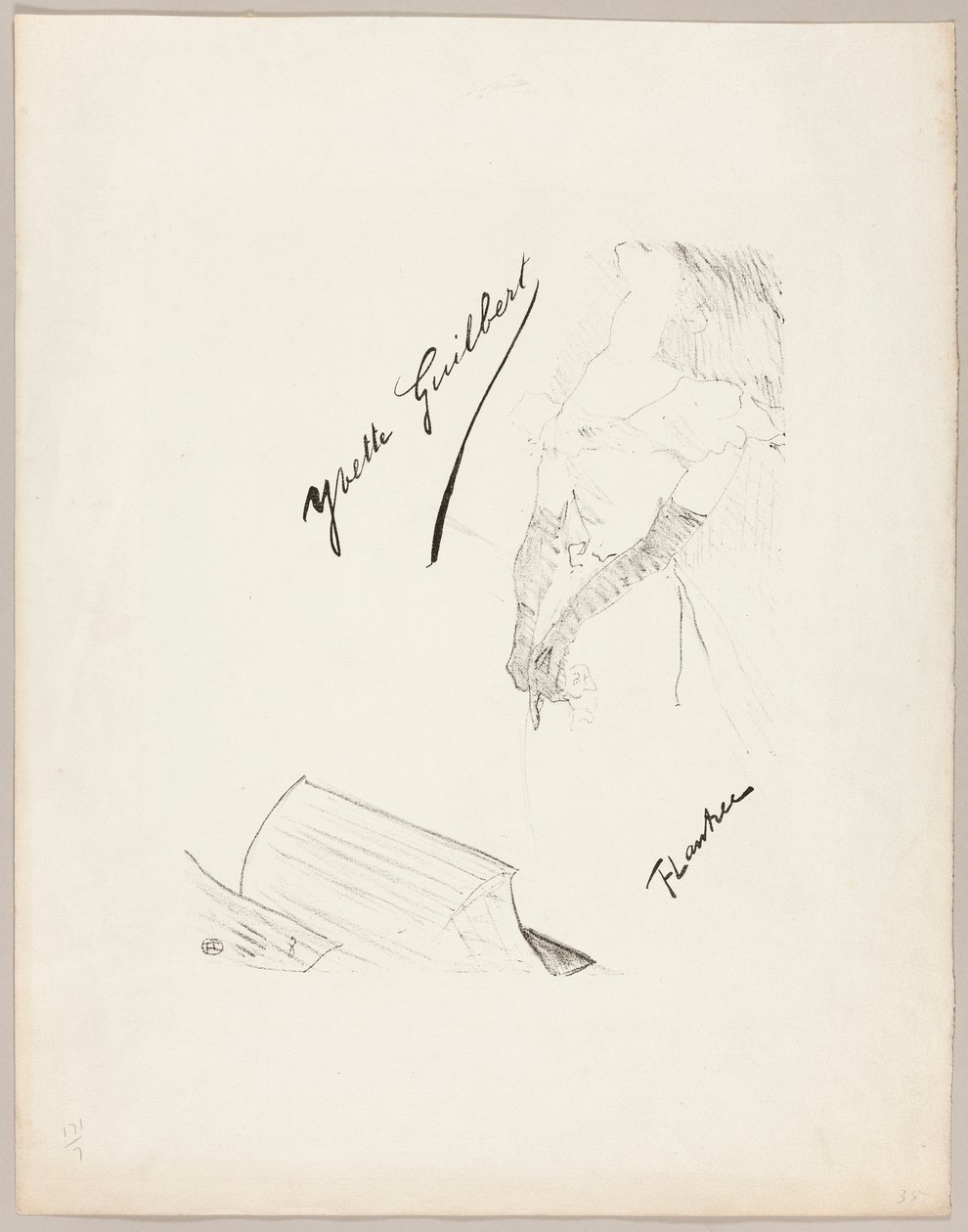 Yvetta Guilbertová od Henri de Toulouse-Lautrec